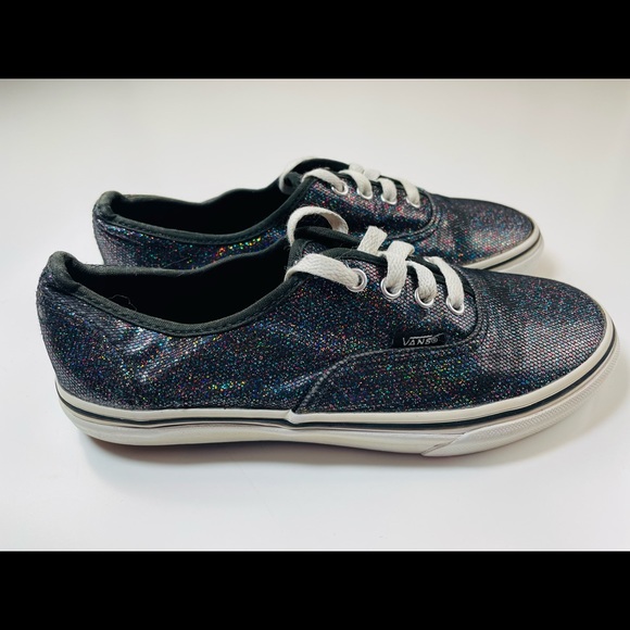 Vans Off The Wall Holographic Glitter Shimmer Sparkly Big Kids Shoe Size 3.5. - Picture 3 of 11